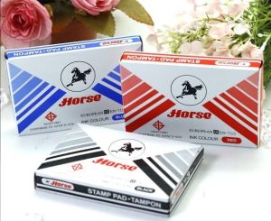 แท่นประทับตรา ตราม้า เบอร์1 / เบอร์2 / เบอร์3 สีน้ำเงินดำแดง แท่นประทับหมึกทนทาน ใช้งานได้นาน สามารถเติมหมึกได้ ช่วยประหยัดได้