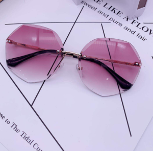 [HCM]Kính Mát Nữ HN501 Gọng Xi Lục Giác Bảo Vệ Khỏi Tia UV Của Phụ Nữ Mới Nhất Đa Giác