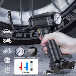 Pompa Ban Mobil dan Motor Elektrik portable Cek Tekanan Angin Listrik Car Air Pump Tire Inflator Portabel Pompa udara sepeda balon