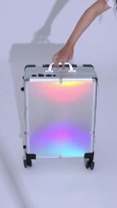 Sacesr Nordic High-end Makeup Case Modern Design Waterproof Board Portable Wheeled Makeup Case Lighted Stand Table Makeup Artists FYMB 9H4B3