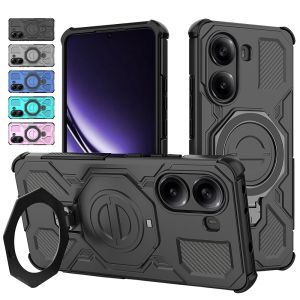 For Poco X7 Pro 5G Case Armor Shockproof Protection Cover for Poko Little X7 X7 Pro X7pro Pocox7pro Car Magnetic Holder Funda