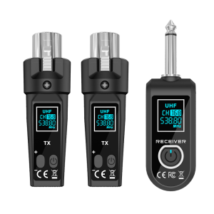UHF wired dynamic microphone to wireless microphone converter is suitable for professional performances and events live streaming and content creation instrument and live sound amplification education and training occasions