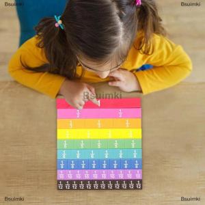 [COD] Bsuimki 51pcs phần khối toán học montessori Math Vật liệu hỗ trợ giảng dạy học phần tương đương đạo cụ cho trẻ em giáo dục sớm