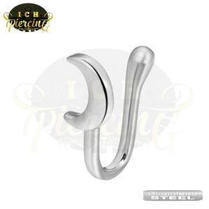 ICH 1PC Anting klip hidung U Stainless Stell / Nose Ring klip U zircon Stainless Stell /