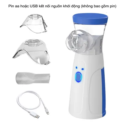 [CÓ PIN SẠC]Yunos Máy Xông Mũi Họng Nebulizer Cao Cấp Cho Bé Công Nghệ Nhật Bản Máy Khí Dung Xông Mũi Họng Cầm Tay Giúp Vệ Sinh Mũi