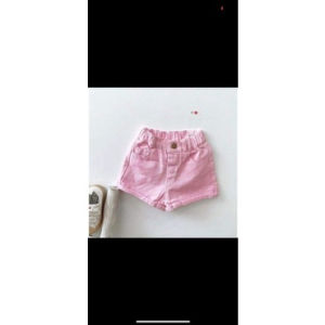 Quần Sooc kaki trơn cao cấp dễ phối đồ kute cho bé gái từ 8-30kg