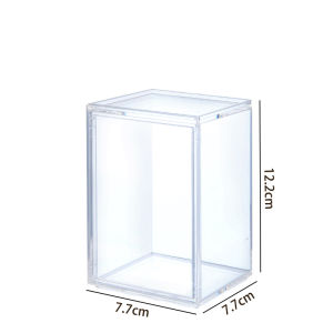 Vision 1Pc Transparent Toy Storage Box Stackable Blind Box Storage Mini Case Colorful Pop Mart Display Box Dustproof Sonny Angel Display Case Stackable Model Doll Storage Rack