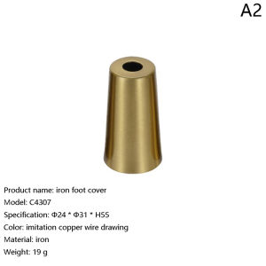 [Alex Do] Hot Sale Foot Solid Brushed Iron Table Chair Cylinder Cap Protect Decor Bottom Safe Pad