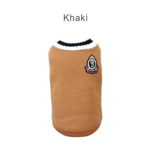 Dog Cat Sweater Preppy Style V-neck Striped Vest Pet Puppy Winter Warm Clothes Apperal for Dogs Cats XS-5XL