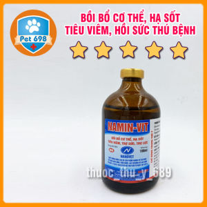 NAMIN-VIT trợ sức trợ lực nâng cao sức đề kháng thú bệnh PET-698 Hộp 20ml