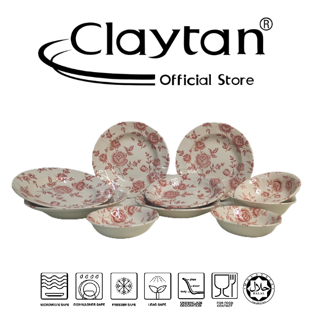 Claytan dinner outlet set