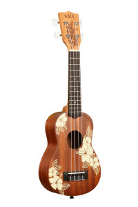 Kala Voyage Collection Ukulele (Hibiscus) with gigbag - 3 sizes