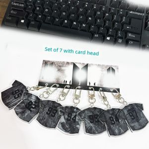 CL30 7PCS/Set BTS Acrylic Keychain WORLD TOUR ARIRANG Pendant Durable Charm For Bags Car Keys 30CL