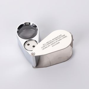 YESMILE Độ phóng đại 40X Kính lúp thợ  hoàn Độ chính xác Đèn LED chiếu sáng Kính lúp đeo tay dành cho thợ  hoàn Di động Có thể gấp lại Kính lúp bỏ túi Để Kiểm Tra Đồ Cổ