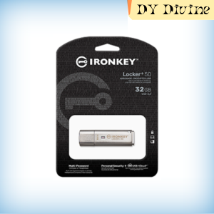 Kingston IronKey Locker+ 50 USB Flash Drive Encrypted IKLP50 ( 32GB / 64GB / 128GB / 256GB )