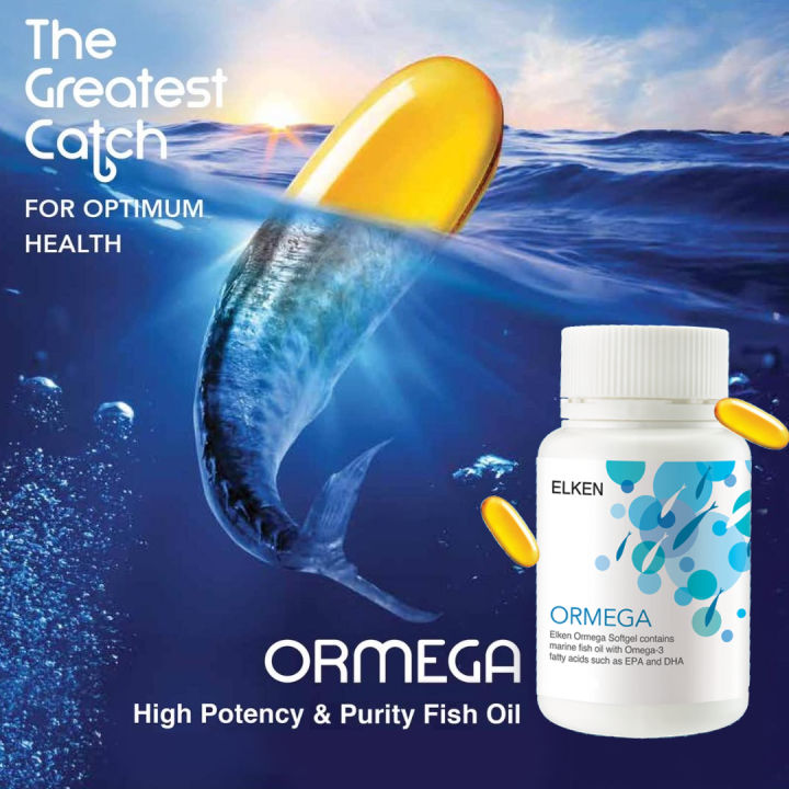 ORMEGA High Potency and Purity Fish Oil EPA DHA Food Supplement