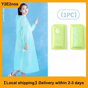 【Local shipping】 Portable Thickened Raincoat Travel Outdoor Rainwear Waterproof Women And Men Disposable Camping Rain Cover Travel Supplies