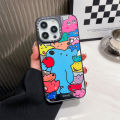 Casetify Dog Friend pattern pattern Mobile Phone Case,shockproof Mirror Case for iPhone 15ProMax 15Pro 15 14 13 12 11 Pro Max with Magsafe Phone Case. 