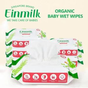 10 Packs Baby Wet Unscented Wet Tissues 100% Chlorine Free Cotton