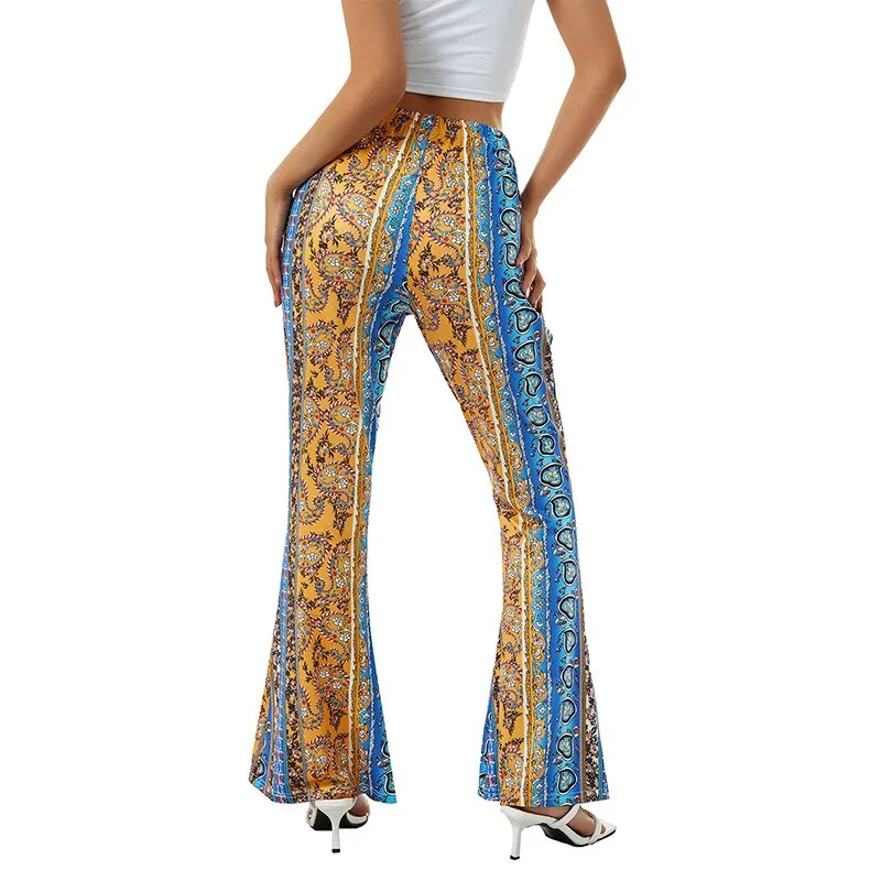 Flared Boho Patterned Forbidden Pants, Women's Fashion, Bottoms, Other  Bottoms on Carousell