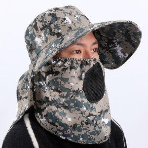 Topi Masker / Topi Anti Matahari / TOPI BUCKET RIMBA / RIMBA HAT / TOPI HIKING / TOPI GUNUNG / BUCKET RIMBA PRIA / WANITA SH TP08