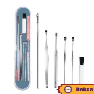 1 Set 6 Pcs Korek Kuping / Pembersih Telinga Stainless Steel / Alat Pembersih Telinga