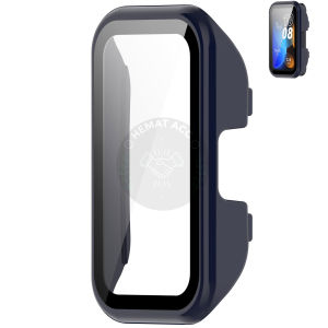 Hard Case Layar Huawei Band 8 Case + Tempered Glass Hematacc