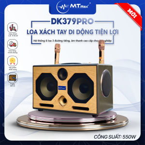 [ Chính Hãng Giá Tốt ] Loa Karaoke Xách Tay Full Gỗ Mới Nhất 2024 - MTMAX DK379Pro - 6 Loa 3 Đường Tiếng Công Suất Lớn 550W Bass Đôi 2 Tấc Âm Thanh Mạnh Mẽ Đi Kèm 2 Micro Cao Cấp Bảo Hành Chính Hãng 12 Tháng