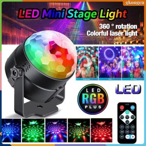 Disco LED Crystal Magic Ball With Remote Control RGB Stage Light Suitable For Balls KTV Bars DJ Rock Parties Clubs Kedia