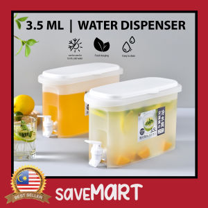 3.5L Transparent Water Dispenser Jug Drinking Water Bottle With Tap Beverage for Fridge / Bekas Air Tong