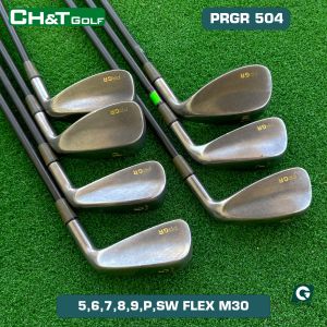Bộ gậy golf sắt nam PRGR CT-504 7 cây 56789PSw Flex M30 nguyên bản