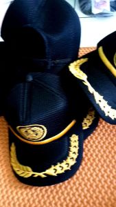 Topi Pramuka custom nama model perwira Topi Pembina Bahan Jaring Dobel Mes