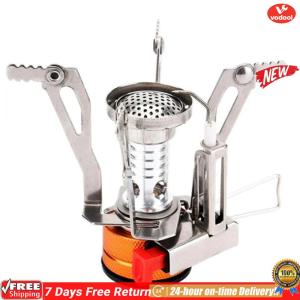 [VOF] 3000W Outdoor Mini Gas Stove with Piezo Portable Gas Furnace Tourist Camping Burners for Camping Hiking