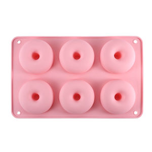 6 Grid Donut Mold Silicone Bakery Baking Pan Non-Stick Donut Maker Home DIY Handmade Dessert Molde Kitchen Decoration Mould