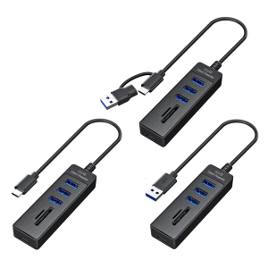 5 trong 1 mở rộng trung tâm USB3.0 2X USB2.0 khe cắm sdtf Bộ nhớ đọc cho máy tính điện thoại thông minh