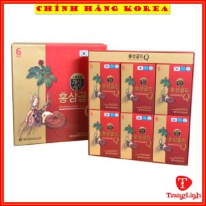 Nước hồng sâm nhung hươu hàn quốc GoldQ chính hãng hộp 30 gói x50ml