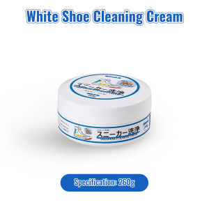 Multi-purpose shoe cleaning cream removes dirt and stains white shoe cleaner / sole brightener / shoe care stain remover for deep cleaning and restoration of white shoes leather shoes boots canvas shoes fabric shoe cleaning kit