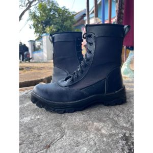Cuero Sepatu Boot Swat Kulit Model Swat Terlaris