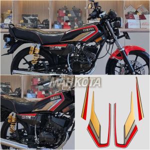 STRIPING stiker list body yamaha RX KING 1992 rxking full set hitam list merah terbaik ter murah Mahkota Stiker