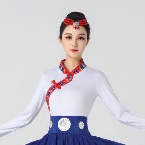 Square Dance Set Ethnic Stage Performance Clothing Tibetan Female