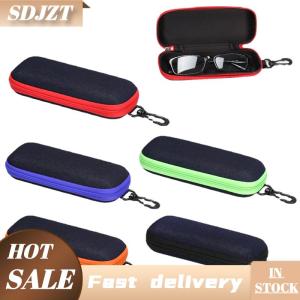 SDJZT Thời trang denim vải kính hộp dây kéo Kính mát bảo vệ container Kính mắt trường hợp kính đọc sách tổ chức mang theo túi