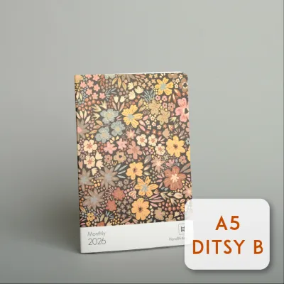 2026 Handwriting A5 / B5 Monthly Planner PNS-A5-X | PNS-B5-X (ONLINE EXCLUSIVE) FLORAL SERIES
