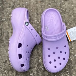 รองเท้าหัวโต Platform Glitter Clog (สั่งซื้อ 1 คู่แถมตัวติดรองเท้า 2 ชิ้น=50฿) รองเท้าผู้หญิง รองเท้ารัดส้น รองเท้าหัวโต รองเท้าส้นสูง 2.5" รองเท้าเบาและนุ่ม ใส่สวยใส่สบายมาก พร้อมส่งในไทย