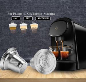 I Cafilas Reusable Coffee Capsule for Nespresso Filter Machine for Lor Barista Phillips Machine Crema Coffee Refillable Basket