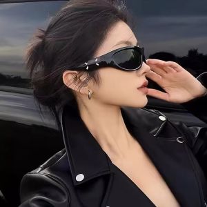 Cat eye sunglasses for men and women trendy cool high-end cross-border headband glasses retro internet famous UV resistant sunglasses