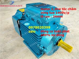 Mô tơ - điện cơ toàn phát 22kw (3ngựa) ToFaCo dây đồng