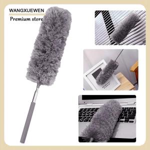 [COD] Retractable Duster Stainless Steel Long Handle Dusting Brush Car Household Cleaning Tools Microfiber Dust Brush