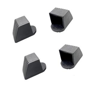 4Pcs Gym Equipment Square End Caps Foot Cover Protectors Square End Cover Fitness Equipment End Caps Easy to Install