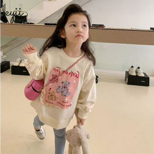 KYII baby Korean children long-sleeved Round-neck girls Casual Top kyii0093