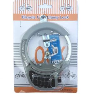 Bicycle Fixed Password Lock Solid Thickened Steel Body Durable High Safety Antitheft Bike Frame Lock